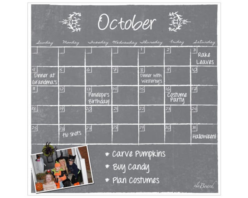 Large Fridge Calendar, Monthly Calendar, Perpetual Calendar image 7
