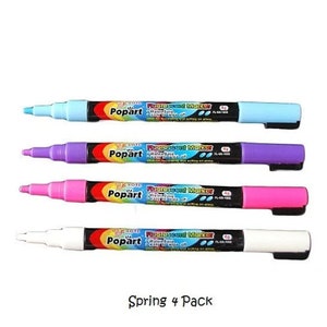 Chalk Markers Fluorescent Fine Tip 3mm Set of 8 image 7