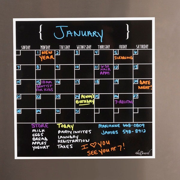 Dry Erase Workout Calendar Etsy