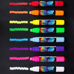 Erasable Chalk Markers, Fine Tip Markers 10mm