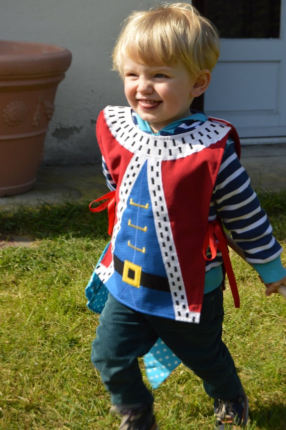 Items similar to Kid�s King Dress Up Costume, 100 cotton, Handmade