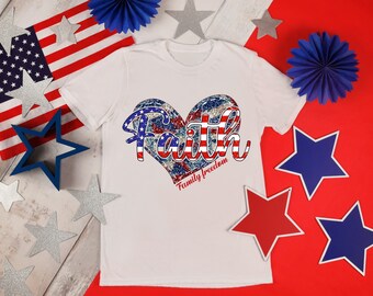 Camiseta de fe, familia y libertad