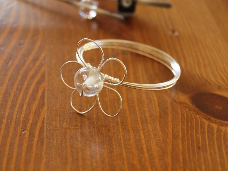 Flower Napkin Ring for cloth napkin