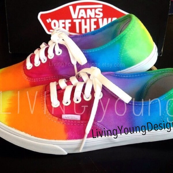 TIE DYE VANS Rainbow Tie Dye Vans