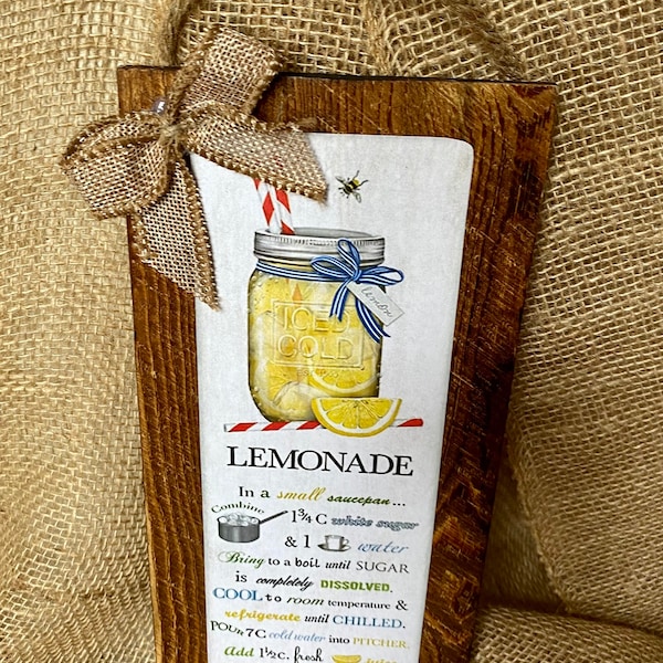 Lemonade Wall Decor Etsy