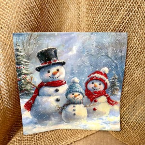 Snowman Christmas decoupage napkins,crafting napkins, napkins for decoupage, paper crafts, snowmen, snowman napkins