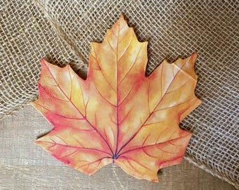 Fall Leaf Decoupage Napkins, Thanksgiving Craft Paper (Set of 2)
