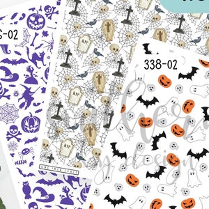 Polymer Clay Transfer Paper, Halloween Print Image Transfer Sheet, Water Soluble Transfer Paper for Clay Earrings