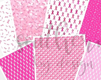 Polymer Clay Transfer Paper, Breast Cancer Awareness Pink Ribbon Image Transfer Sheet, Water Soluble Transfer Paper for Clay Earrings