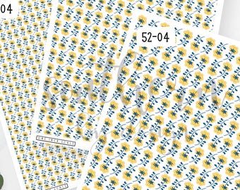 Polymer Clay Transfer Paper, Flower Floral Image Transfer Sheet, Water Soluble Transfer Paper for Clay Earrings