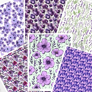 Polymer Clay Transfer Paper, Flowers Floral Image Transfer Sheet, Water Soluble Transfer Paper for Clay Earrings