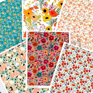 Polymer Clay Transfer Paper, Flowers Floral Image Transfer Sheet, Water Soluble Transfer Paper for Clay Earrings