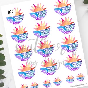 Polymer Clay Transfer Paper, Ocean Sunset Image Transfer Sheet, Water Soluble Transfer Paper for Clay Earrings