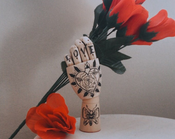Tattooed Hand Vase