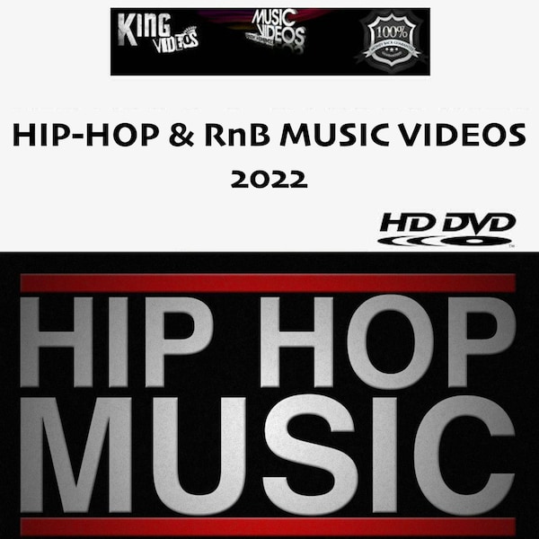 2022's Hip-Hop Rap & RnB New Music Videos | 2 DVD's - 70 Total Videos