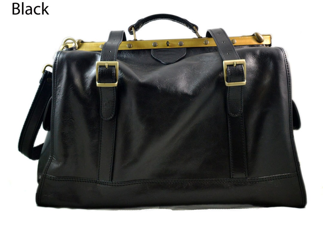 Leather Doctor Bag Men Travel Doctor Bag Women Duffle Bag Leather
