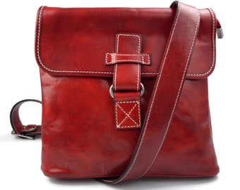 Leather shoulder bag women men leather hobo bag leather satchel leather bag crossbody red leather shoulder bag made in Italy