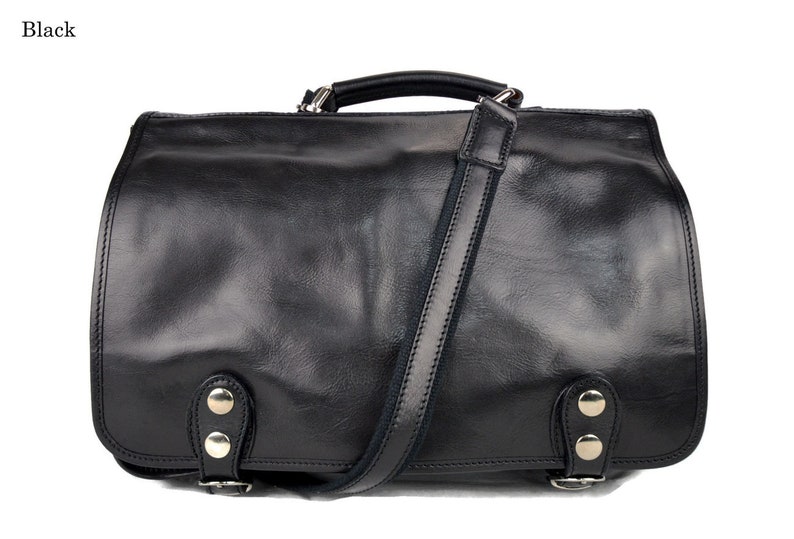 Leather red shoulder bag messenger bag ladies mens handbag leatherbag satchel carry on crossbody business executive bag