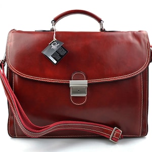 Bolso de cuero messenger maletin de cuero carpeta de piel bolso de hombre bolso de mujer bolso de piel rojo marron negro