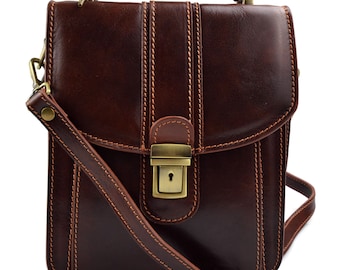 Shoulder bag leather crossbody bag messenger leather bag leather satchel bag men women  hobo bag leather sling bag brown shoulder handbag