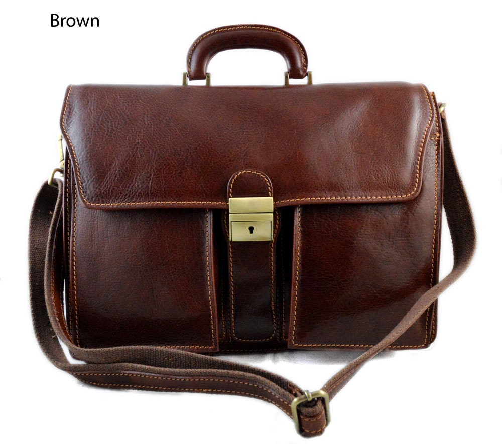 Leather Briefcase Business Bag Conference Bag Satchel Office - Etsy