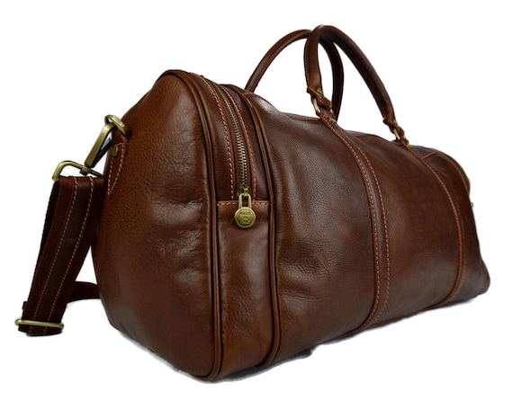 leather duffel travel bolsa