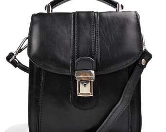 Shoulder bag leather crossbody bag messenger leather bag leather satchel bag men women  hobo bag leather sling bag black shoulder handbag