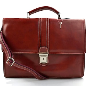 Cartera de cuero bolso de hombre bolso de mujer maletin de piel bolso de mano bandolera de piel bolso de cuero rojo de espalda