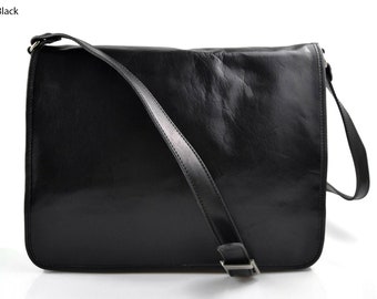 Bandoulière en cuir sac en cuir sac homme messenger sac d'épaule traverser sac postier sac hobo brun noir