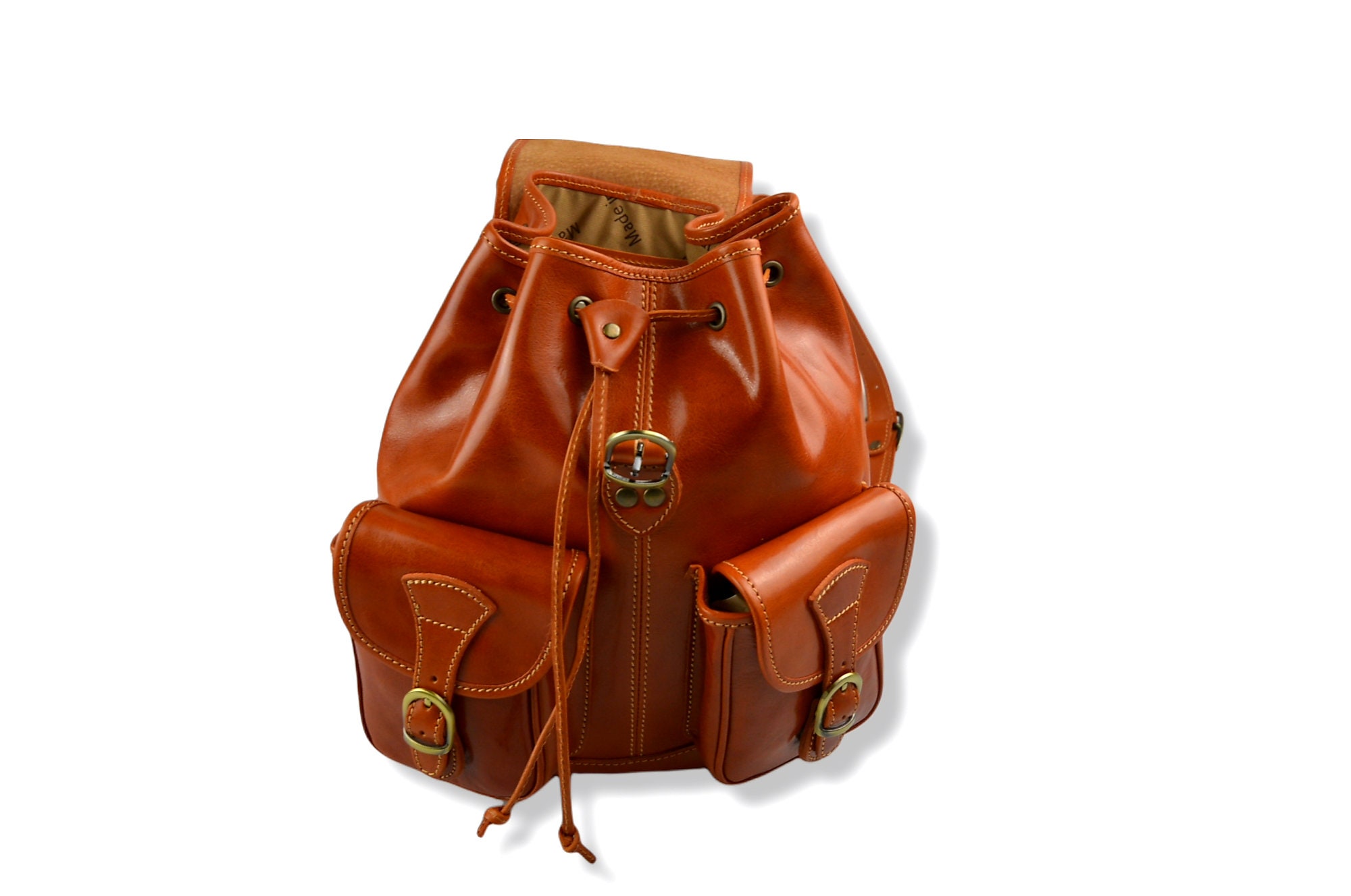 Mochila de piel miel mochila piel mochila hombre mujer mochila de viaje  mochila de cuero mochila sport bolso de espalda piel : .es: Productos  Handmade