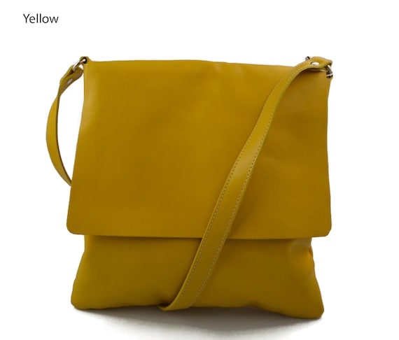 Yellow Messenger Bag for Women Men Crossbody Shoulder Bag