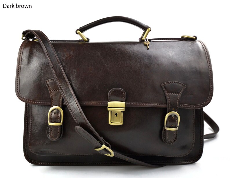 Briefcase leather office bag backpack shoulder bag conference bag mens business bag leatherbag brown leather brifecase women leather bag