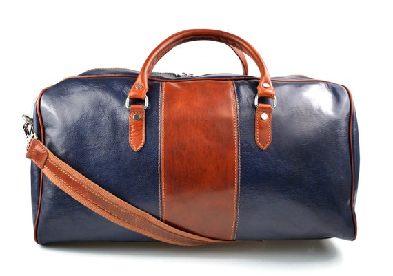 Men's Italian Leather Travel Bags & Luggage