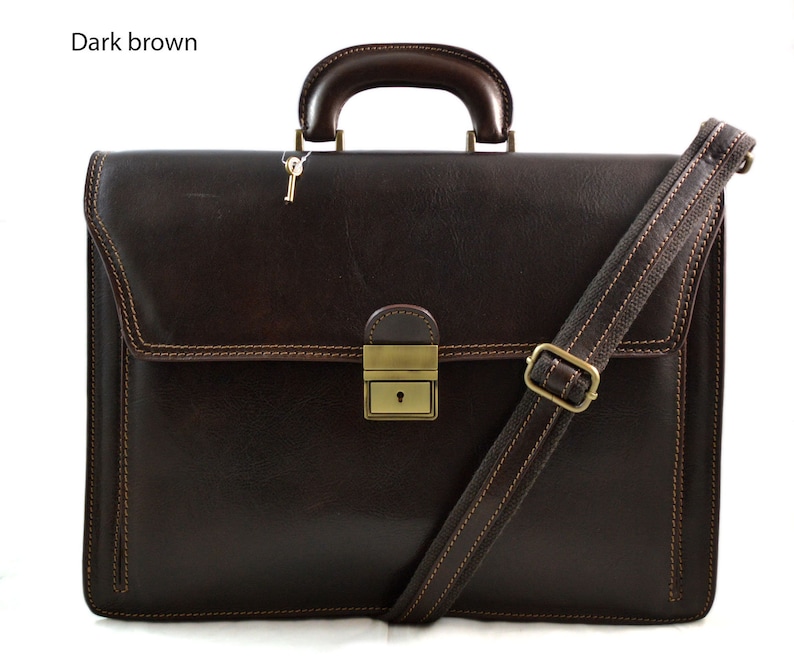 Borsa Porta PC 15.6 Pollici - Vera Pelle Per Ufficio E Viaggi - Foto 5