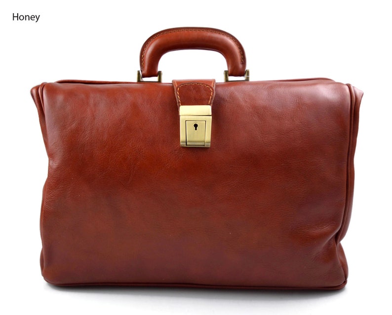 Doctor Bag Leather Briefcase Bag Men Handheld Doctor Bag Women Etsy