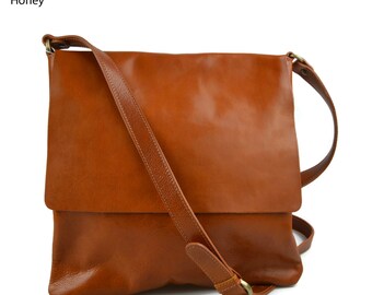 Shoulder bag for men leather shoulder bag leather crossbody bag for women leather satchel messenger bag honey shoulder leather bag