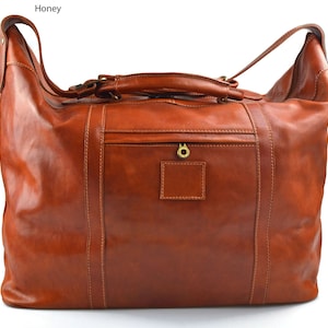 Leather duffle bag travel bag XXXL duffel bag leather travel bag leather weekender bag for men women travel gym bag luggage sport bag honey