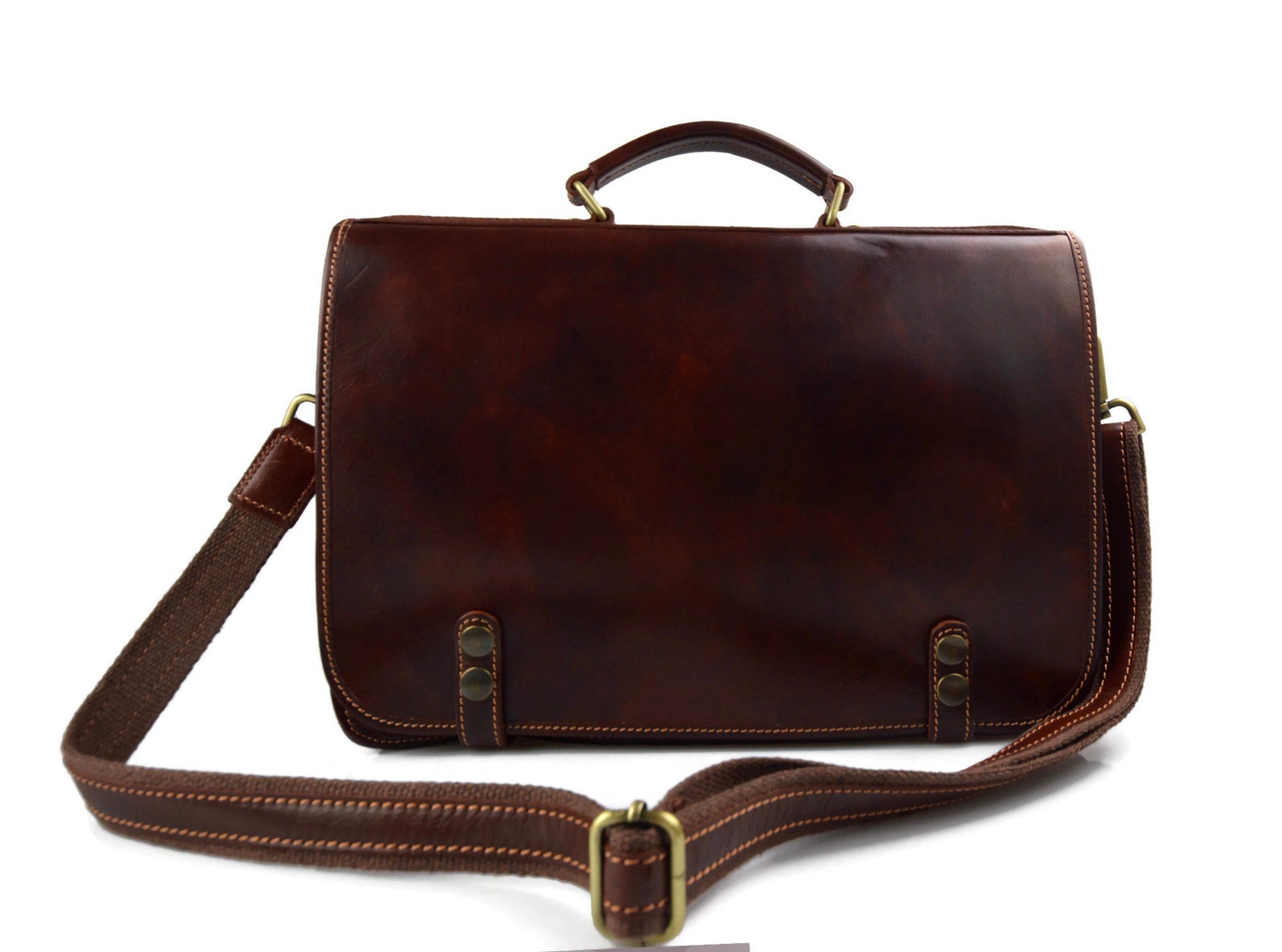 Rigid leather Handbag