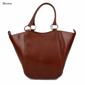 Damen henkeltasche leder handtasche braun leder schultertasche faltbare tasche leder handtasche einkaufstasche shopping shopper beutel