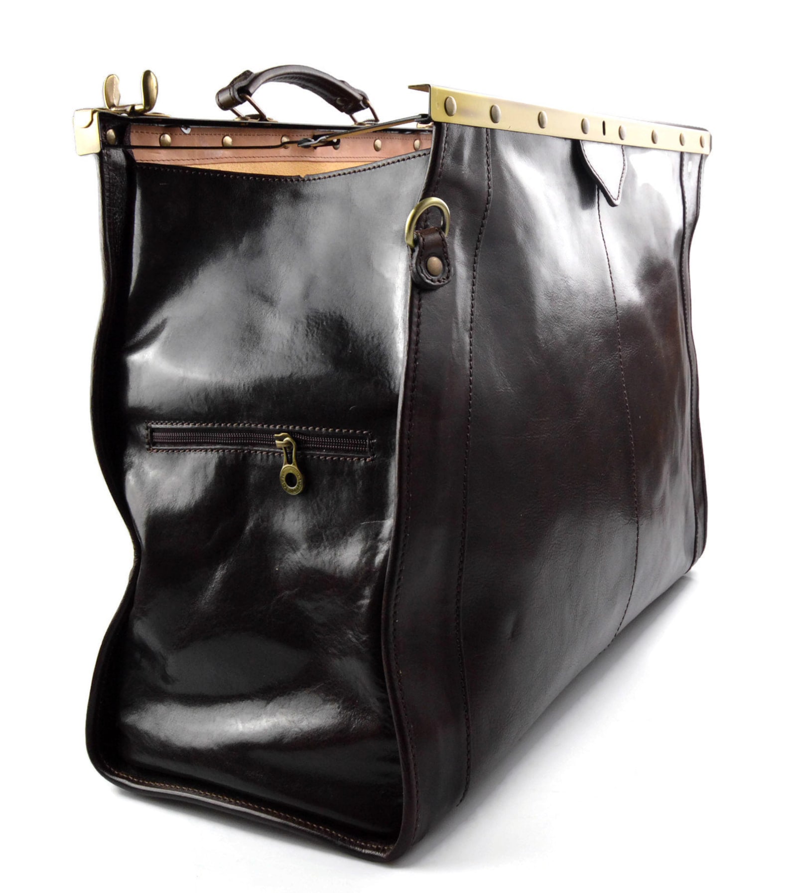 Leather doctor bag mens travel bag women cabin luggage bag Etsy