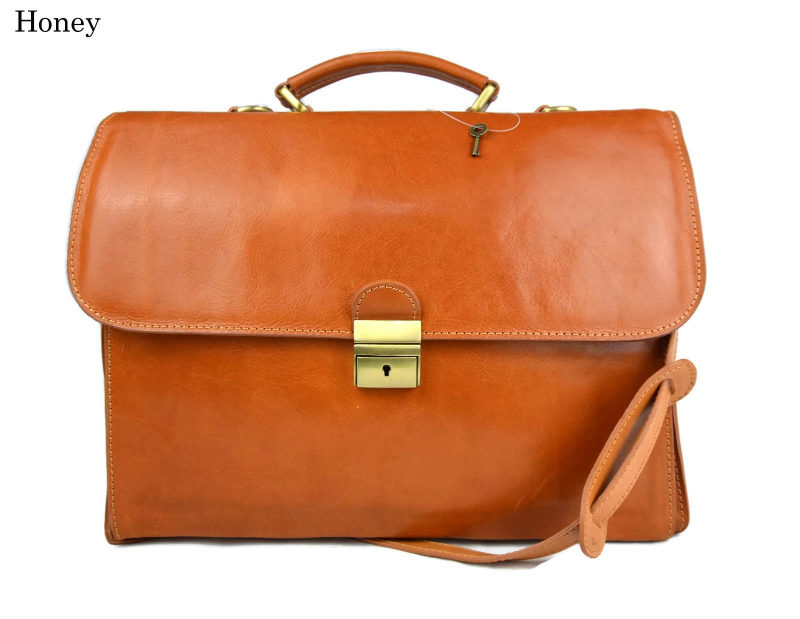 Leather Briefcase Office Bag Men Women Bag Business Leather