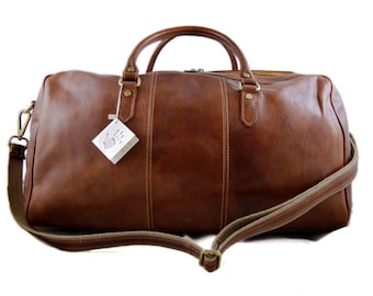 Sac de voyage homme femme bandoulière en cuir sac de sport bagage à main noir brun