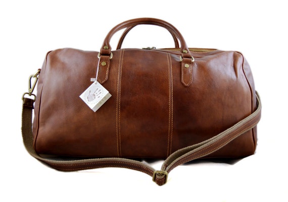 Bolsa de viaje mujer hombre con asas y correa de cuero genuino cuero  italiano bolso deportivo bolsa cabina negro marrón café bolso de mano -   México