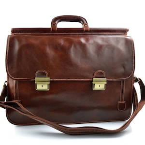 Bolso de cuero maletin de piel bandolera de cuero XXL bolso de hombre bolso de mujer bolso de mano bolso de espalda bolso marron messenger