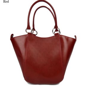 Damen henkeltasche leder handtasche rot leder schultertasche faltbare tasche leder handtasche einkaufstasche shopping shopper beutel