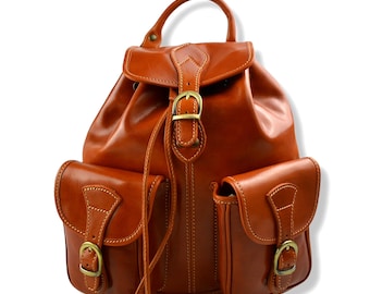 Backpack leather honey backpack  bag genuine leather travel bag weekender sports backpack gym bag leather shoulder women men backpack
