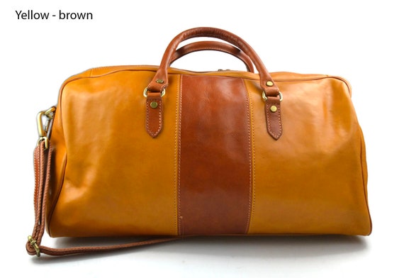 duffle bag yellow