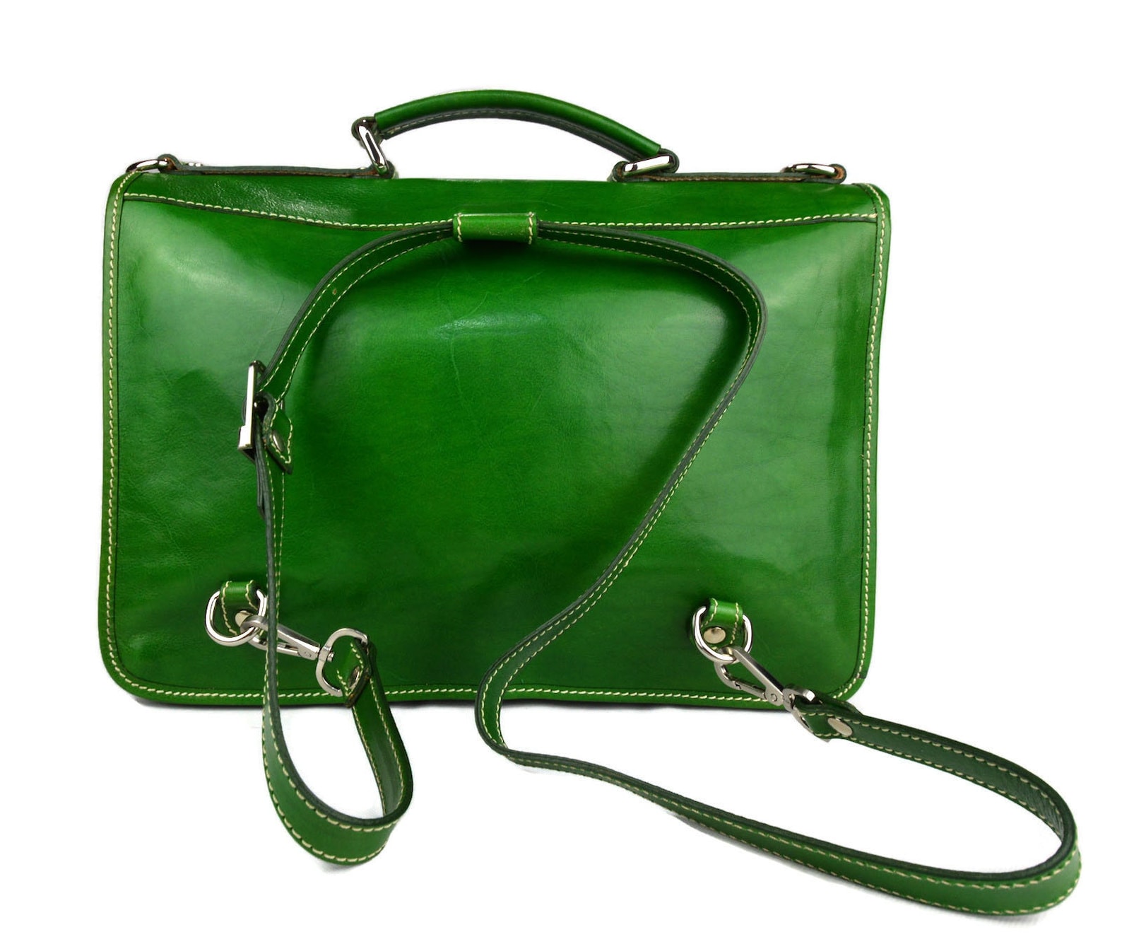 Briefcase Leather Office Bag Backpack Shoulder Bag Conference Etsy