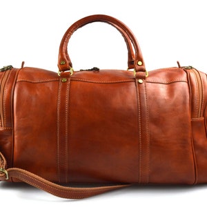 Leather travel bag duffle bag travel duffel bag leather duffle bag travel luggage bag sport overnight bag carry on bag weekender bag honey