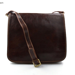 Bolso de cuero messenger bolso de cartero bolso de hombre piel bolso de mujer piel bandolera de cuero bolso de espalda cartera de piel